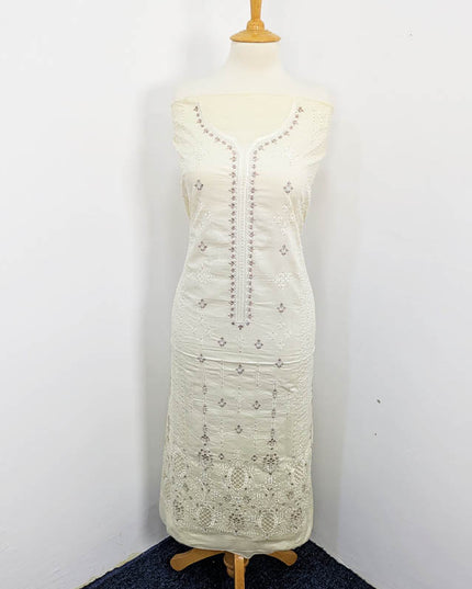 Embroidered + Tarkashi Lawn Shirt With Chiffon Dupatta