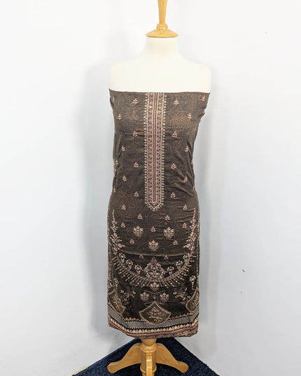 Embroidered Digital Printed Lawn With Chiffon Dupatta  3PC