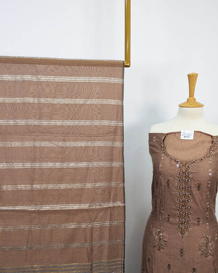 Embroidered Masoori Lawn Semi Stitched 3PC Unstitched