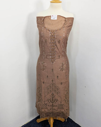 Embroidered Masoori Lawn Semi Stitched 3PC Unstitched