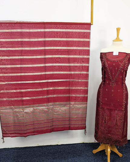 Embroidered Masoori Lawn Semi Stitched 3PC Unstitched