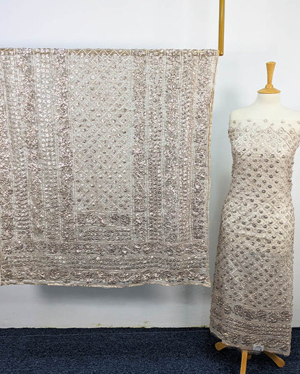 Handmade Dyeable Organza Gotta Work 2pc Unstitched