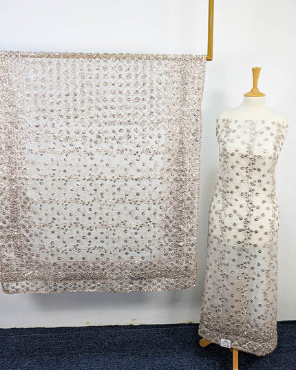 Handmade Dyeable Organza Gotta Work 2pc Unstitched