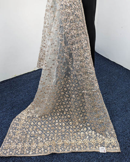 Handmade Dyeable Organza Gotta Work Dupatta