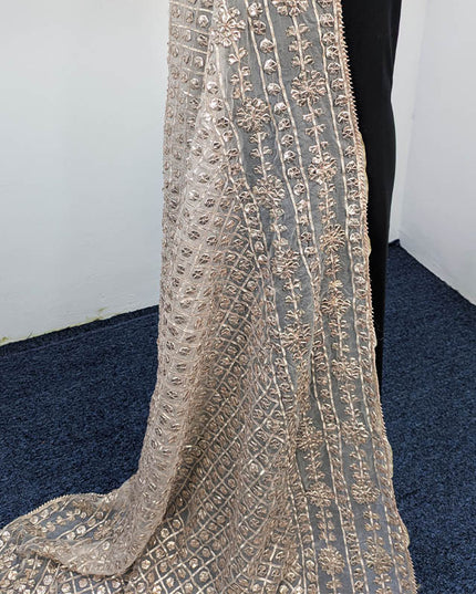 Handmade Dyeable Organza Gotta Work Dupatta