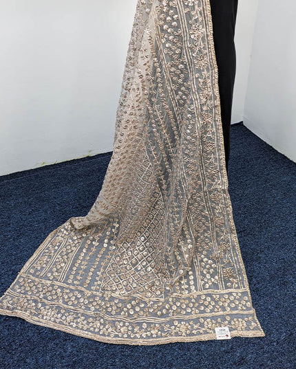 Handmade Dyeable Organza Gotta Work Dupatta