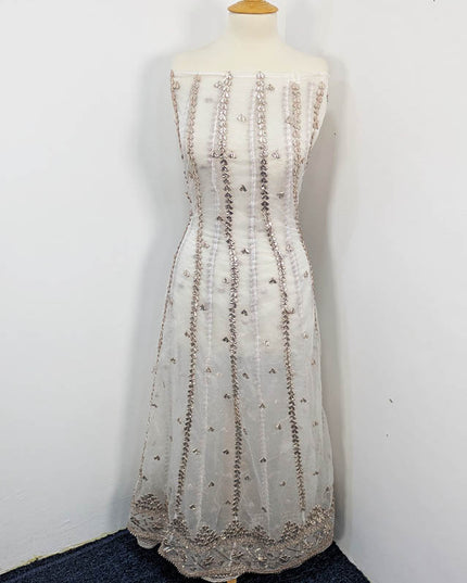 Handmade Gotta Work Frock  2pc Semi Stitched Dyeable