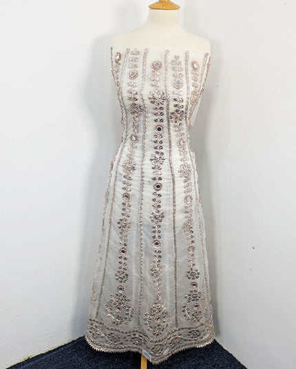 Handmade Gotta Work Frock  2pc Semi Stitched