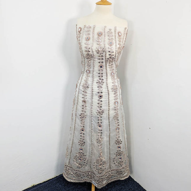 Handmade Gotta Work Frock  2pc Semi Stitched