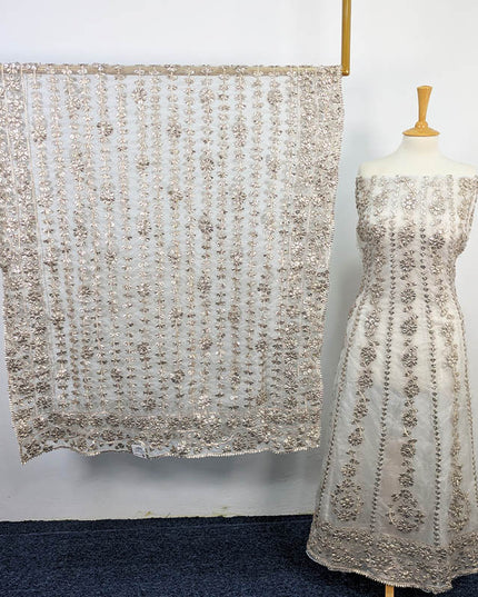 Handmade Gotta Work Frock  2pc Semi Stitched
