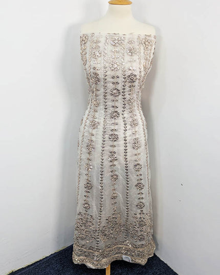 Handmade Gotta Work Frock  2pc Semi Stitched