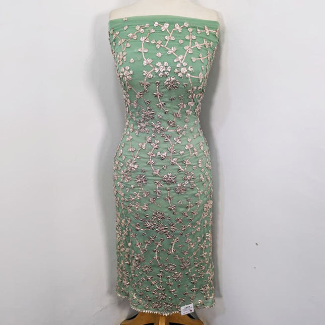 Chiffon Gotta Work with 4 Sided Border Dupatta 2PC Unstitched