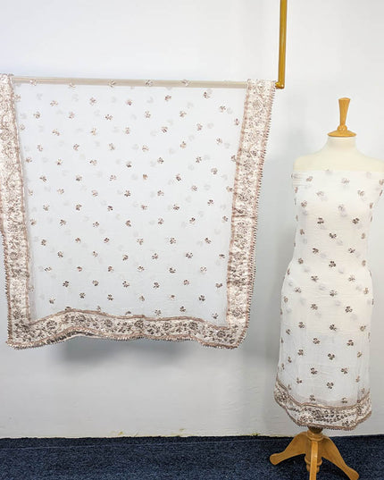 Handmade Dyeable All Over Gotta Work 2 PC Unstitched