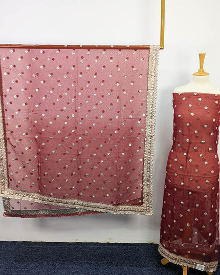 Handmade All Over Gotta Work 2 PC Unstitched