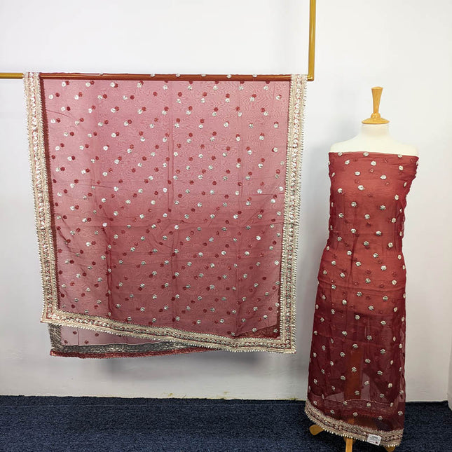 Handmade All Over Gotta Work 2 PC Unstitched