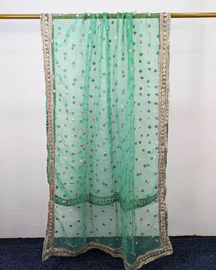 Fancy Handmade Gotta Work Organza Dupatta with 4 Sided Border