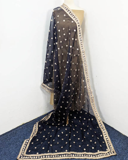 Fancy Handmade Gotta Work Organza Dupatta with 4 Sided Border