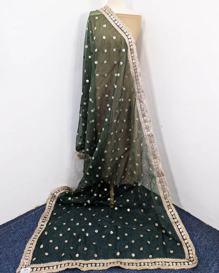 Fancy Handmade Gotta Work Organza Dupatta with 4 Sided Border