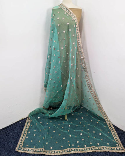 Fancy Handmade Gotta Work Organza Dupatta with 4 Sided Border