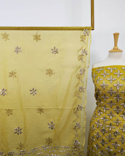 Handmade LCD Gotta Work Organza 2PC Unstitched