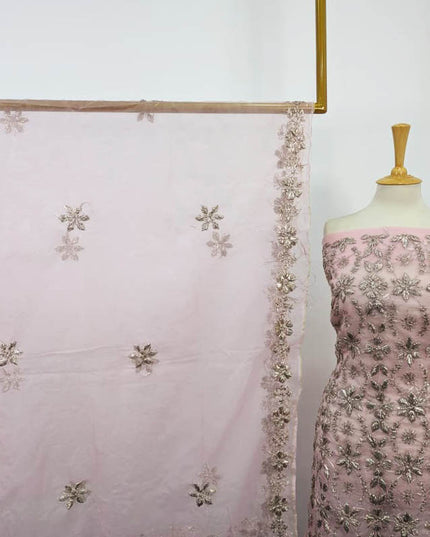 Handmade LCD Gotta Work Organza 2PC Unstitched