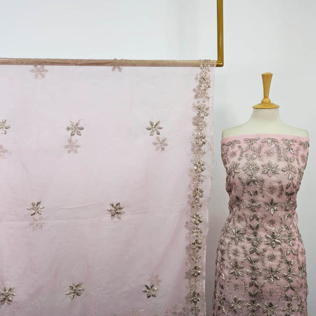 Handmade LCD Gotta Work Organza 2PC Unstitched