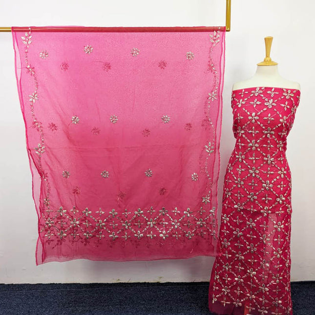 Organza with Handmade LCD Gotta Work 2PC Unstitched