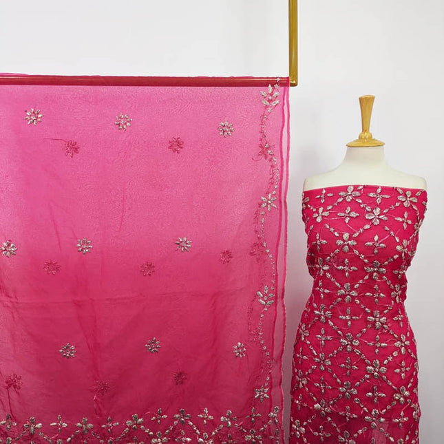 Organza with Handmade LCD Gotta Work 2PC Unstitched