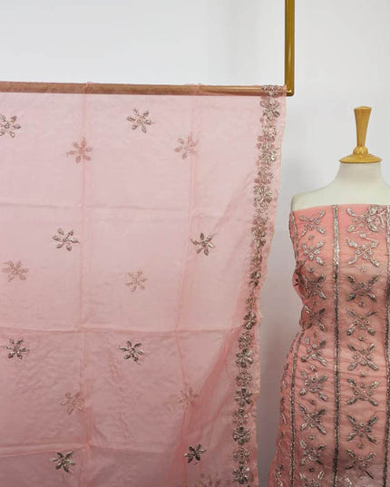 Handmade LCD Gotta Work Organza 2PC Unstitched