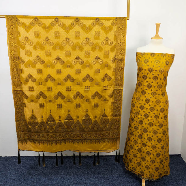 Indian Banarasi Silk Work 2PC Unstitched