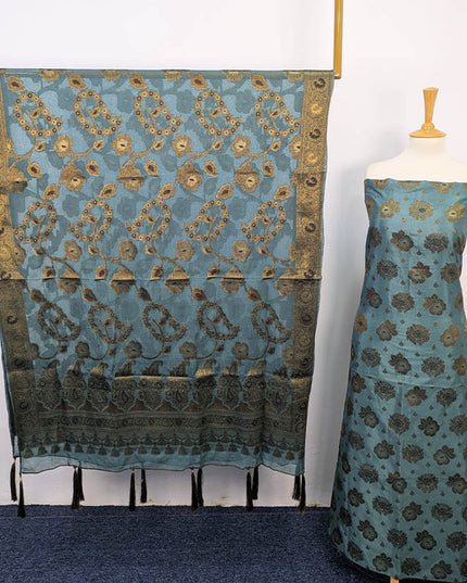 Indian Banarasi Silk 2PC Unstitched