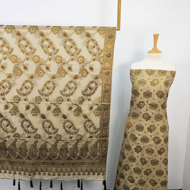Indian Banarasi Silk 2PC Unstitched