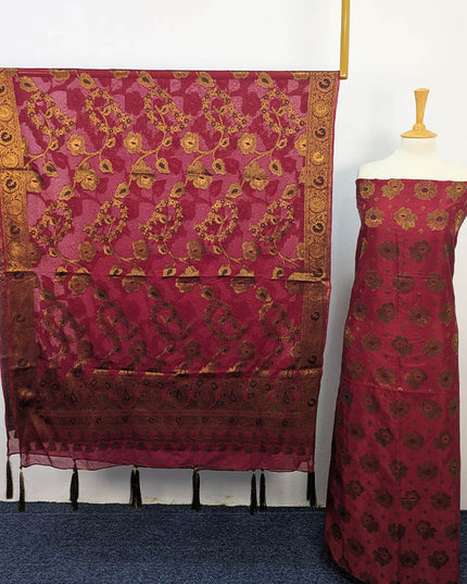 Indian Banarasi Silk 2PC Unstitched