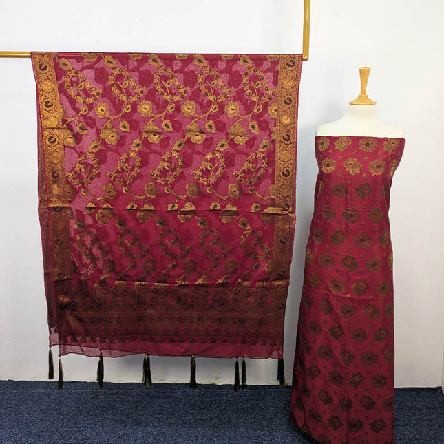 Indian Banarasi Silk 2PC Unstitched