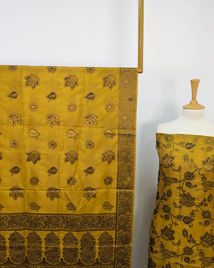 Indian Banarasi Silk Work  2 PC Unstitched