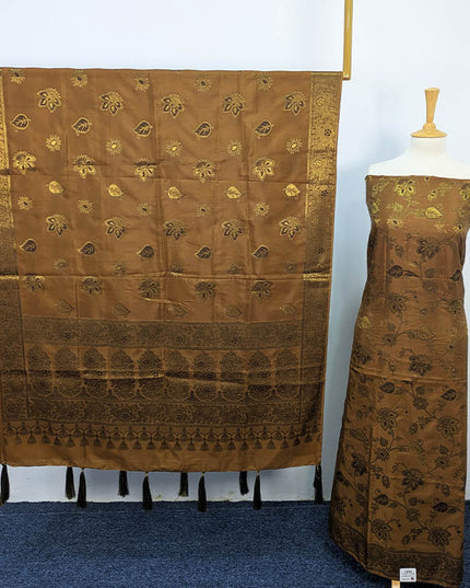 Indian Banarasi Silk Work  2 PC Unstitched