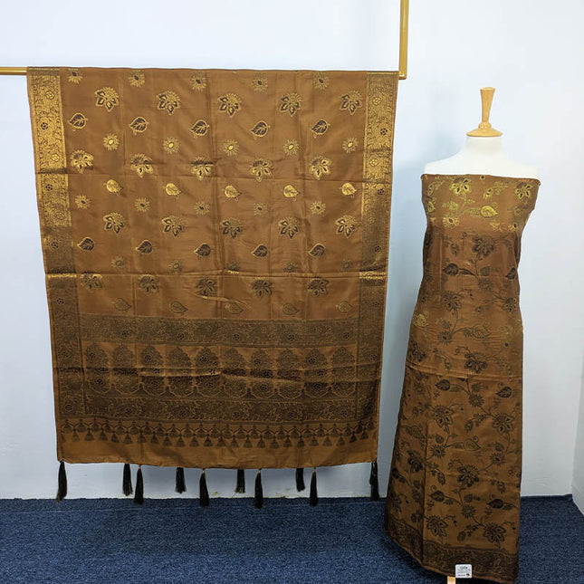 Indian Banarasi Silk Work  2 PC Unstitched