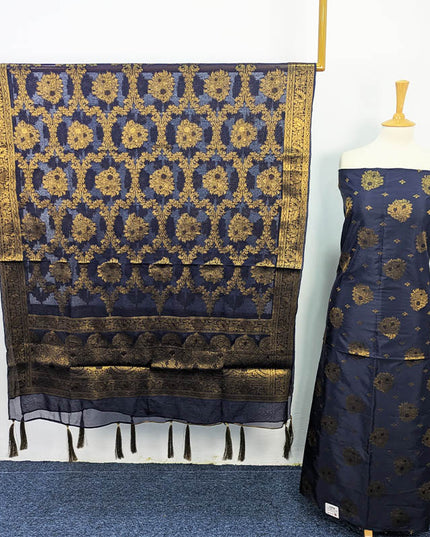 Indian Banarasi Silk Work 2 PC Unstitched