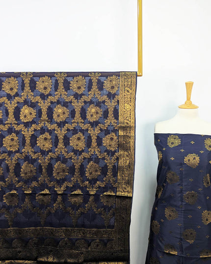 Indian Banarasi Silk Work 2 PC Unstitched