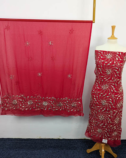 Handmade Chiffon Gotta Work 2pc Unstitched