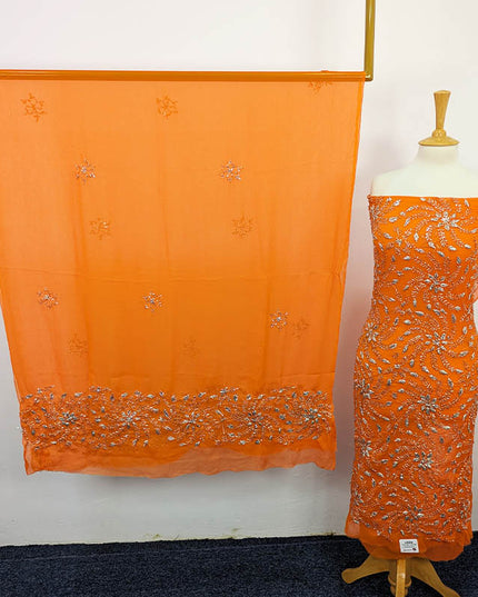 Handmade Chiffon Gotta Work 2pc Unstitched