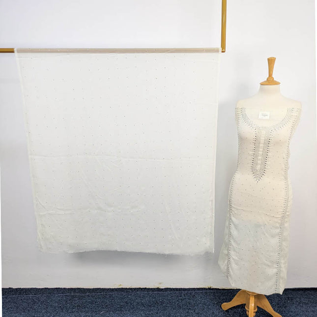 Handmade Mukesh Work Chiffon 2 PC Unstitched