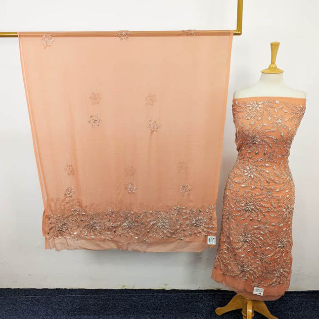 Fancy Chiffon with Handmade Gotta Work 2PC Unstitched