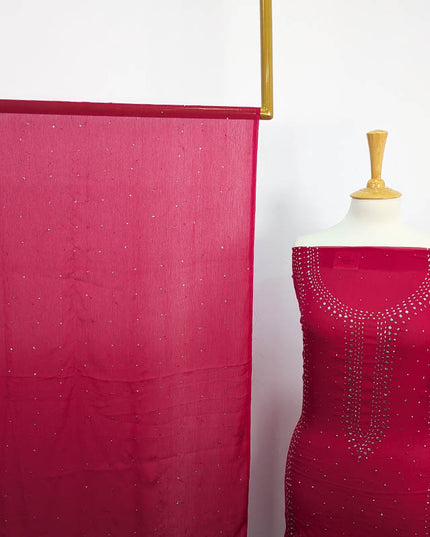 Handmade Mukesh Work Chiffon 2PC Unstitched