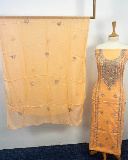 Handmade Gotta Work Lawn With Chiffon Dupatta
