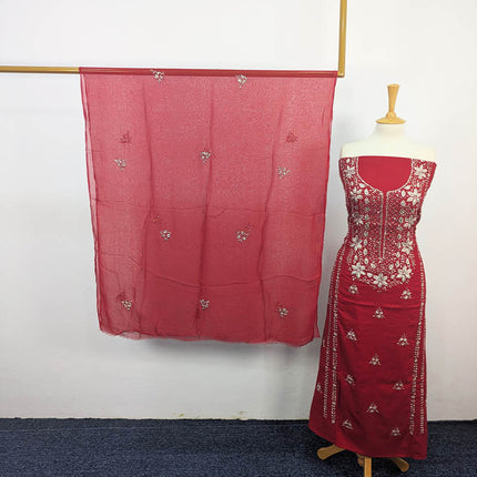 Lawn 3PC Suit with Handmade Gotta Work – Apka Libas