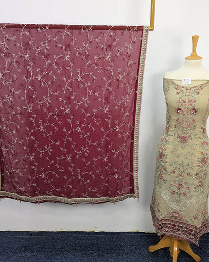 Embroidered Chiffon 3PC Semi-Stitched – Apka Libas