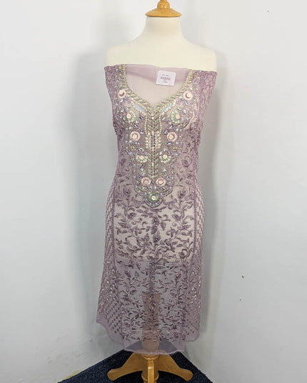 Organza With Sequence Embroidered Pulse Sitara Work