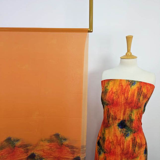 Digital Printed Shamoze Silk 3PC Unstitched