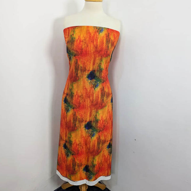 Digital Printed Shamoze Silk 3PC Unstitched